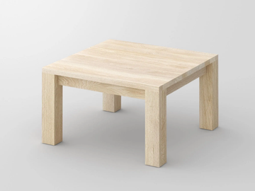 CUBUS - Low square solid wood coffee table by Vitamin Design - view 2